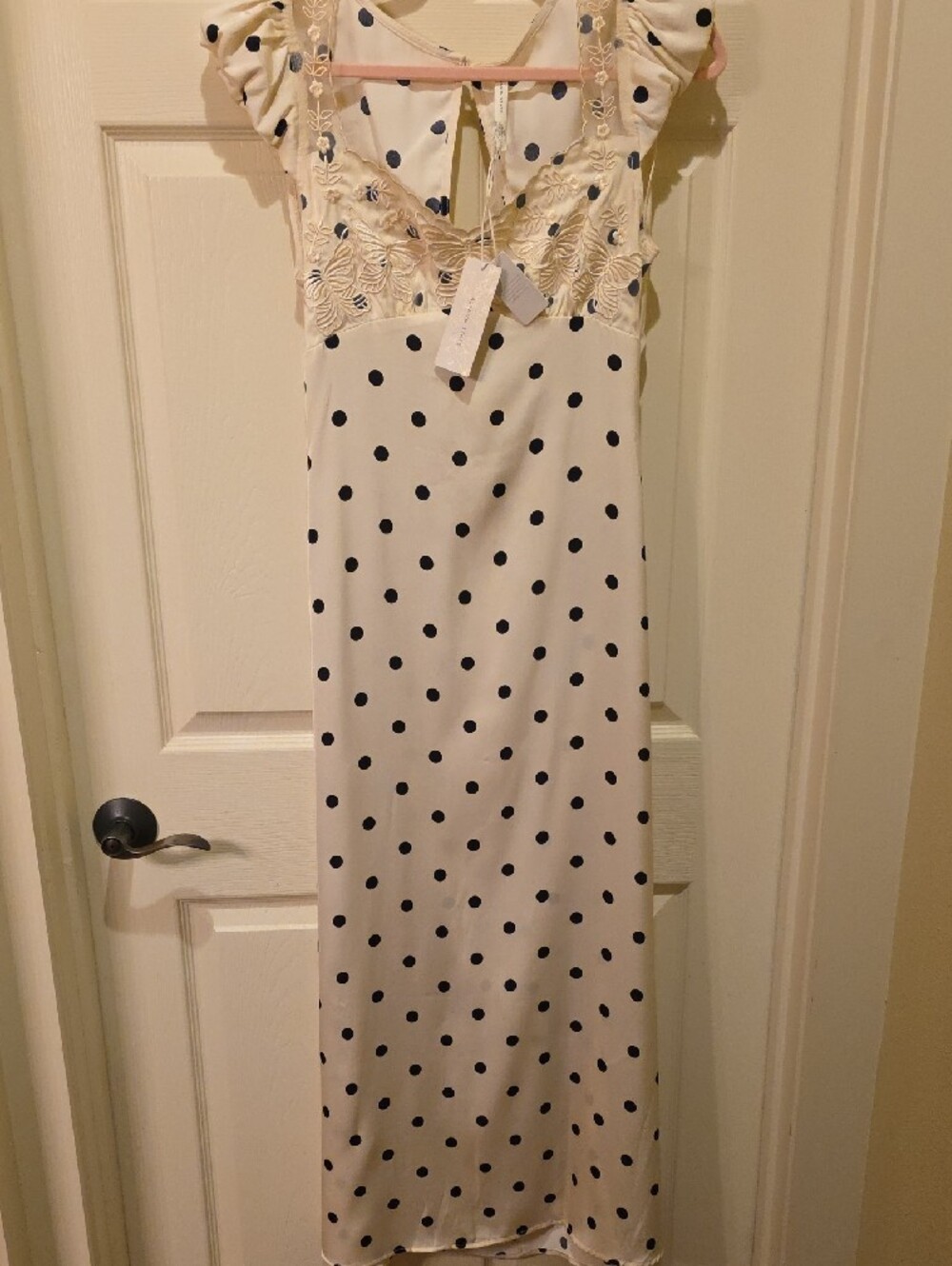 Altar'd State Polka Dot Midi Dress with Butterfly Detail - Picture 5 of 10
